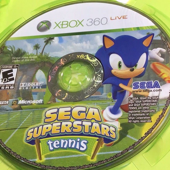 XBOX360 SEGA SUPERSTAR TENNIS. XBOX LIVE ARCADE COMPILATION DISC - Picture 7 of 10